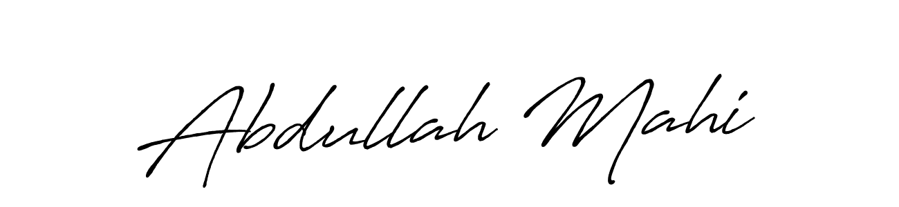 Antro_Vectra_Bolder is a professional signature style that is perfect for those who want to add a touch of class to their signature. It is also a great choice for those who want to make their signature more unique. Get Abdullah Mahi name to fancy signature for free. Abdullah Mahi signature style 7 images and pictures png