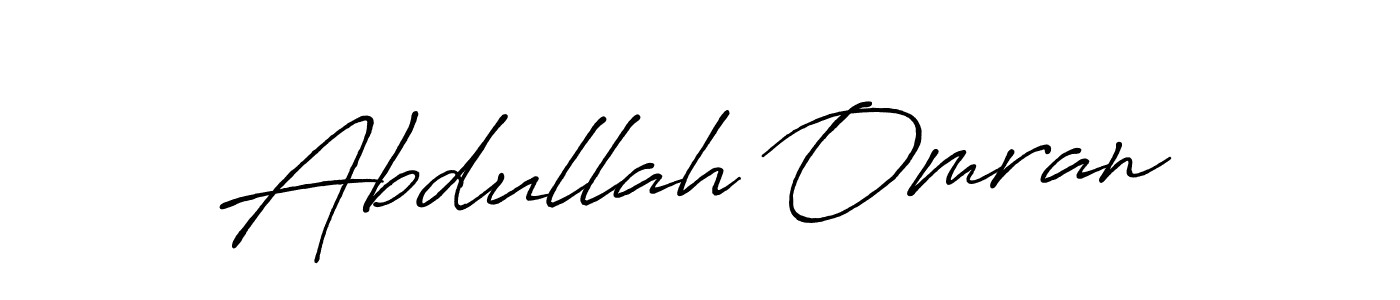 It looks lik you need a new signature style for name Abdullah Omran. Design unique handwritten (Antro_Vectra_Bolder) signature with our free signature maker in just a few clicks. Abdullah Omran signature style 7 images and pictures png
