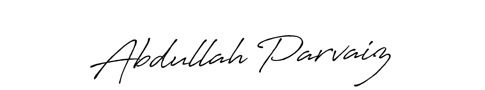 The best way (Antro_Vectra_Bolder) to make a short signature is to pick only two or three words in your name. The name Abdullah Parvaiz include a total of six letters. For converting this name. Abdullah Parvaiz signature style 7 images and pictures png