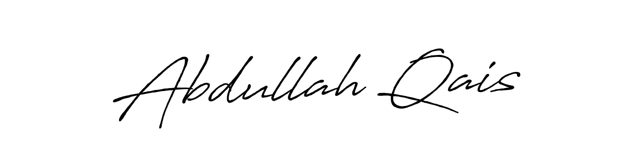 Also we have Abdullah Qais name is the best signature style. Create professional handwritten signature collection using Antro_Vectra_Bolder autograph style. Abdullah Qais signature style 7 images and pictures png