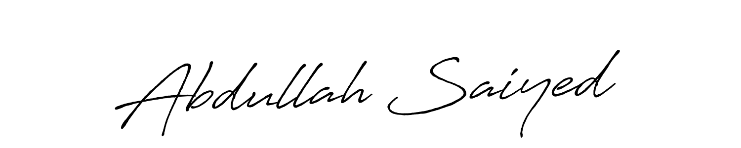 Make a short Abdullah Saiyed signature style. Manage your documents anywhere anytime using Antro_Vectra_Bolder. Create and add eSignatures, submit forms, share and send files easily. Abdullah Saiyed signature style 7 images and pictures png