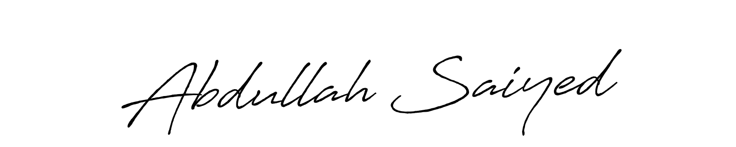 Also You can easily find your signature by using the search form. We will create Abdullah Saiyed name handwritten signature images for you free of cost using Antro_Vectra_Bolder sign style. Abdullah Saiyed signature style 7 images and pictures png