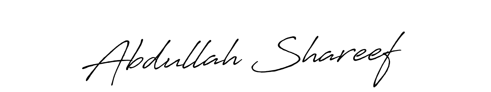 Design your own signature with our free online signature maker. With this signature software, you can create a handwritten (Antro_Vectra_Bolder) signature for name Abdullah Shareef. Abdullah Shareef signature style 7 images and pictures png