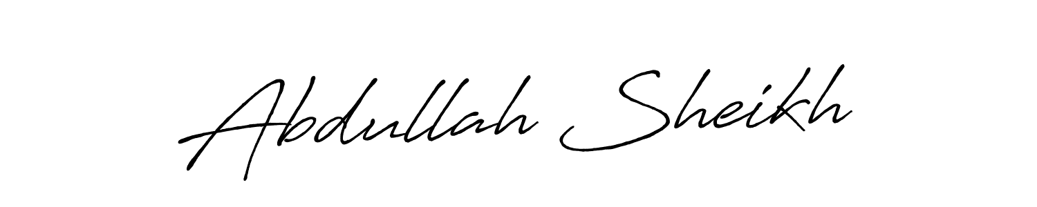 Also You can easily find your signature by using the search form. We will create Abdullah Sheikh name handwritten signature images for you free of cost using Antro_Vectra_Bolder sign style. Abdullah Sheikh signature style 7 images and pictures png