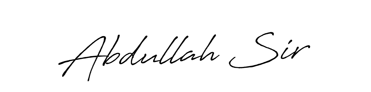 Use a signature maker to create a handwritten signature online. With this signature software, you can design (Antro_Vectra_Bolder) your own signature for name Abdullah Sir. Abdullah Sir signature style 7 images and pictures png