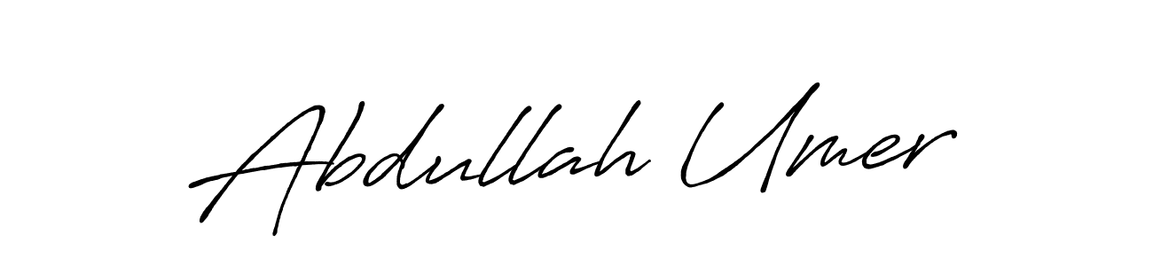 Use a signature maker to create a handwritten signature online. With this signature software, you can design (Antro_Vectra_Bolder) your own signature for name Abdullah Umer. Abdullah Umer signature style 7 images and pictures png