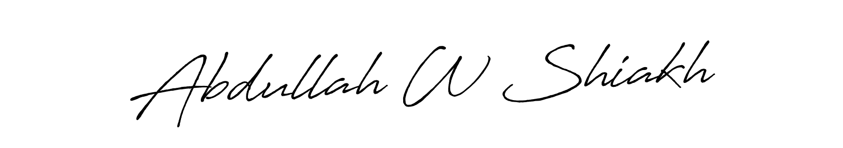 Best and Professional Signature Style for Abdullah W Shiakh. Antro_Vectra_Bolder Best Signature Style Collection. Abdullah W Shiakh signature style 7 images and pictures png