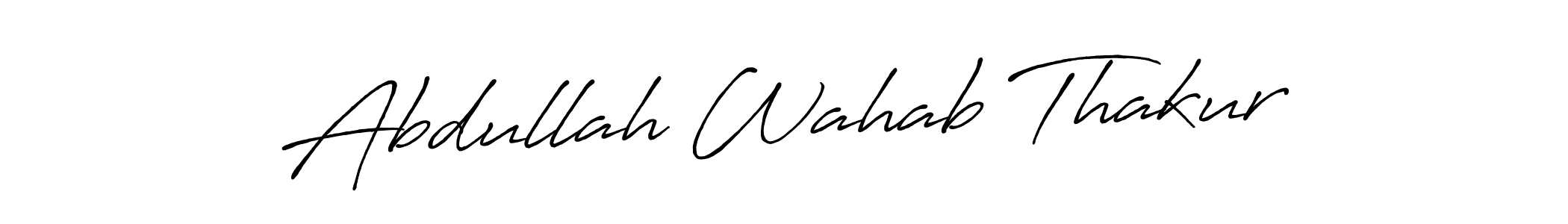 Similarly Antro_Vectra_Bolder is the best handwritten signature design. Signature creator online .You can use it as an online autograph creator for name Abdullah Wahab Thakur. Abdullah Wahab Thakur signature style 7 images and pictures png