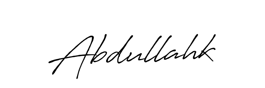 It looks lik you need a new signature style for name Abdullahk. Design unique handwritten (Antro_Vectra_Bolder) signature with our free signature maker in just a few clicks. Abdullahk signature style 7 images and pictures png