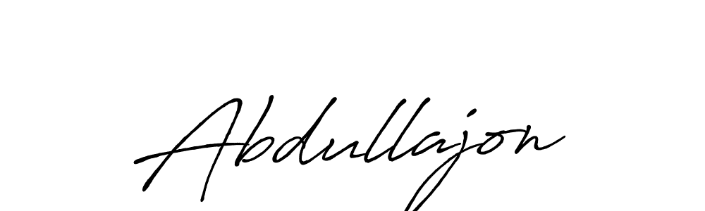 Make a beautiful signature design for name Abdullajon. With this signature (Antro_Vectra_Bolder) style, you can create a handwritten signature for free. Abdullajon signature style 7 images and pictures png