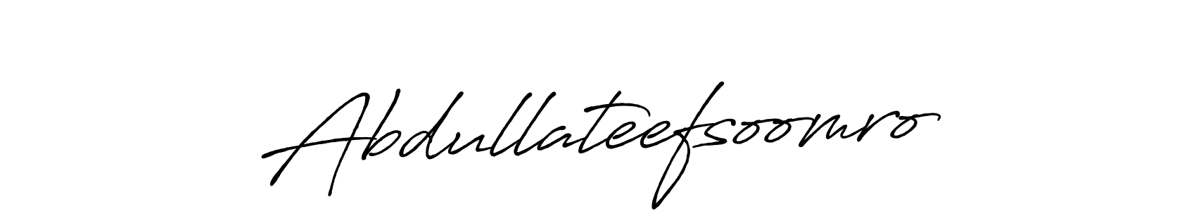 How to make Abdullateefsoomro signature? Antro_Vectra_Bolder is a professional autograph style. Create handwritten signature for Abdullateefsoomro name. Abdullateefsoomro signature style 7 images and pictures png