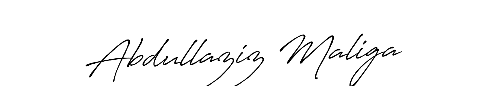 Abdullaziz Maliga stylish signature style. Best Handwritten Sign (Antro_Vectra_Bolder) for my name. Handwritten Signature Collection Ideas for my name Abdullaziz Maliga. Abdullaziz Maliga signature style 7 images and pictures png