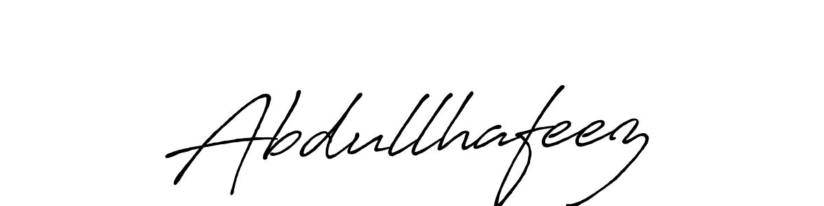 How to make Abdullhafeez name signature. Use Antro_Vectra_Bolder style for creating short signs online. This is the latest handwritten sign. Abdullhafeez signature style 7 images and pictures png