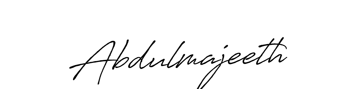 Use a signature maker to create a handwritten signature online. With this signature software, you can design (Antro_Vectra_Bolder) your own signature for name Abdulmajeeth. Abdulmajeeth signature style 7 images and pictures png