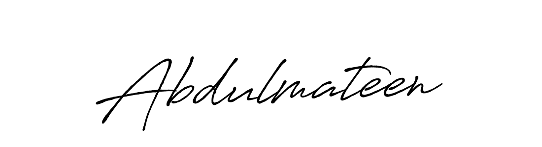 Use a signature maker to create a handwritten signature online. With this signature software, you can design (Antro_Vectra_Bolder) your own signature for name Abdulmateen. Abdulmateen signature style 7 images and pictures png