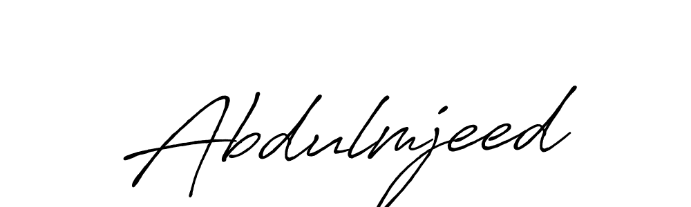 Also we have Abdulmjeed name is the best signature style. Create professional handwritten signature collection using Antro_Vectra_Bolder autograph style. Abdulmjeed signature style 7 images and pictures png