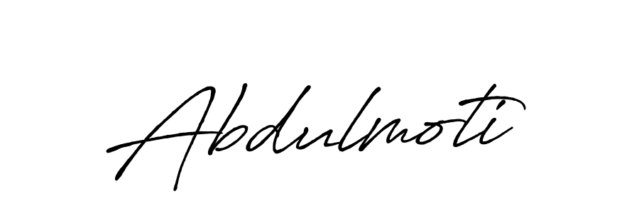 Make a beautiful signature design for name Abdulmoti. With this signature (Antro_Vectra_Bolder) style, you can create a handwritten signature for free. Abdulmoti signature style 7 images and pictures png