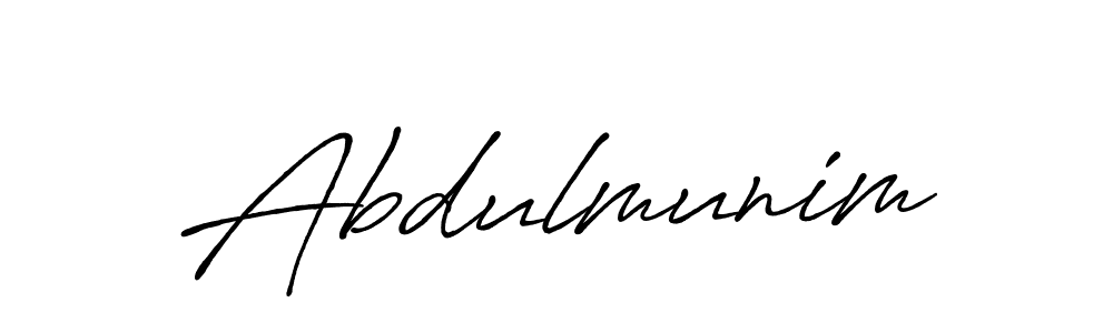 Antro_Vectra_Bolder is a professional signature style that is perfect for those who want to add a touch of class to their signature. It is also a great choice for those who want to make their signature more unique. Get Abdulmunim name to fancy signature for free. Abdulmunim signature style 7 images and pictures png