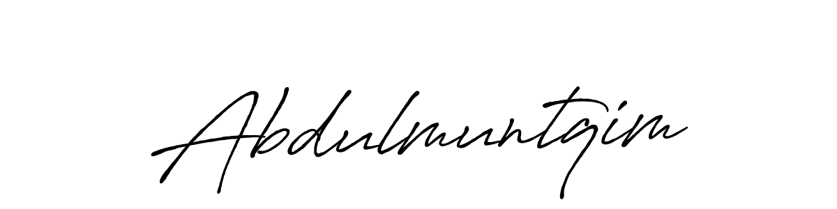 Abdulmuntqim stylish signature style. Best Handwritten Sign (Antro_Vectra_Bolder) for my name. Handwritten Signature Collection Ideas for my name Abdulmuntqim. Abdulmuntqim signature style 7 images and pictures png