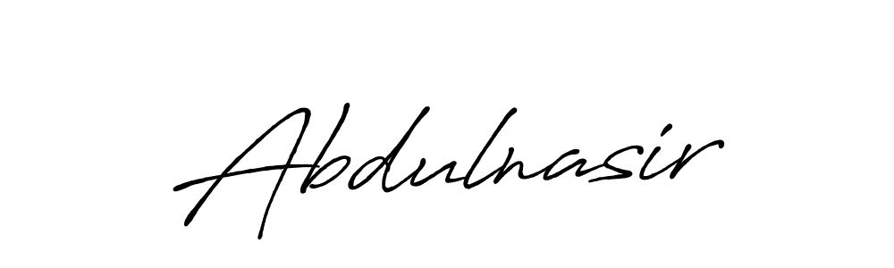 Use a signature maker to create a handwritten signature online. With this signature software, you can design (Antro_Vectra_Bolder) your own signature for name Abdulnasir. Abdulnasir signature style 7 images and pictures png