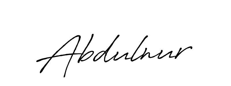 Make a beautiful signature design for name Abdulnur. With this signature (Antro_Vectra_Bolder) style, you can create a handwritten signature for free. Abdulnur signature style 7 images and pictures png