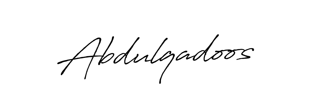 Design your own signature with our free online signature maker. With this signature software, you can create a handwritten (Antro_Vectra_Bolder) signature for name Abdulqadoos. Abdulqadoos signature style 7 images and pictures png