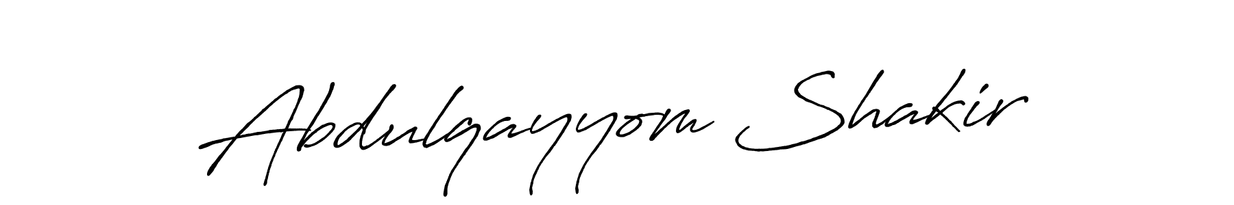 Make a short Abdulqayyom Shakir signature style. Manage your documents anywhere anytime using Antro_Vectra_Bolder. Create and add eSignatures, submit forms, share and send files easily. Abdulqayyom Shakir signature style 7 images and pictures png