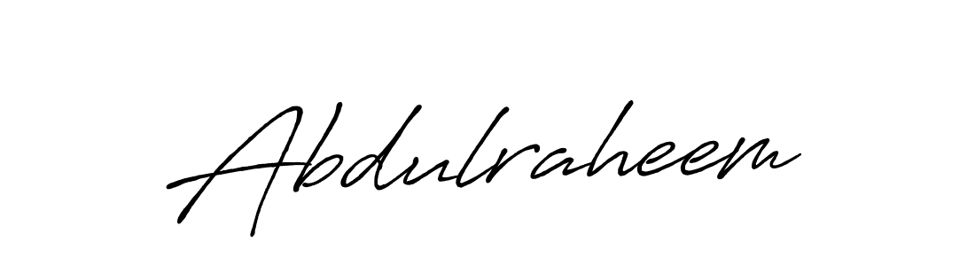 Create a beautiful signature design for name Abdulraheem. With this signature (Antro_Vectra_Bolder) fonts, you can make a handwritten signature for free. Abdulraheem signature style 7 images and pictures png