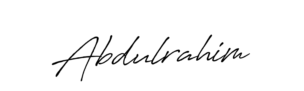 Design your own signature with our free online signature maker. With this signature software, you can create a handwritten (Antro_Vectra_Bolder) signature for name Abdulrahim. Abdulrahim signature style 7 images and pictures png