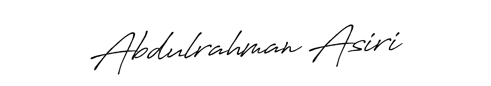Create a beautiful signature design for name Abdulrahman Asiri. With this signature (Antro_Vectra_Bolder) fonts, you can make a handwritten signature for free. Abdulrahman Asiri signature style 7 images and pictures png