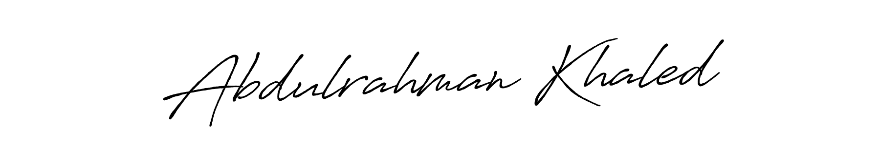 if you are searching for the best signature style for your name Abdulrahman Khaled. so please give up your signature search. here we have designed multiple signature styles  using Antro_Vectra_Bolder. Abdulrahman Khaled signature style 7 images and pictures png