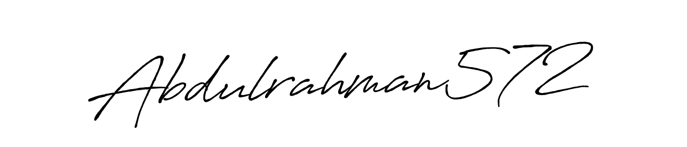 Use a signature maker to create a handwritten signature online. With this signature software, you can design (Antro_Vectra_Bolder) your own signature for name Abdulrahman572. Abdulrahman572 signature style 7 images and pictures png