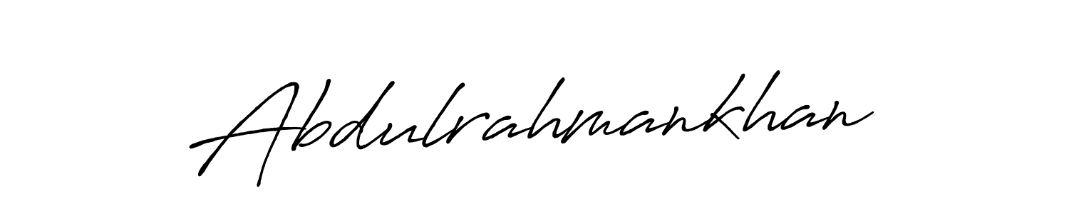 Design your own signature with our free online signature maker. With this signature software, you can create a handwritten (Antro_Vectra_Bolder) signature for name Abdulrahmankhan. Abdulrahmankhan signature style 7 images and pictures png