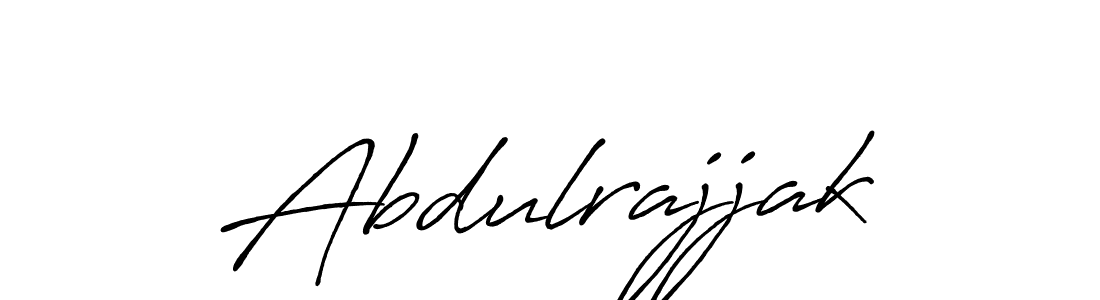 How to make Abdulrajjak name signature. Use Antro_Vectra_Bolder style for creating short signs online. This is the latest handwritten sign. Abdulrajjak signature style 7 images and pictures png