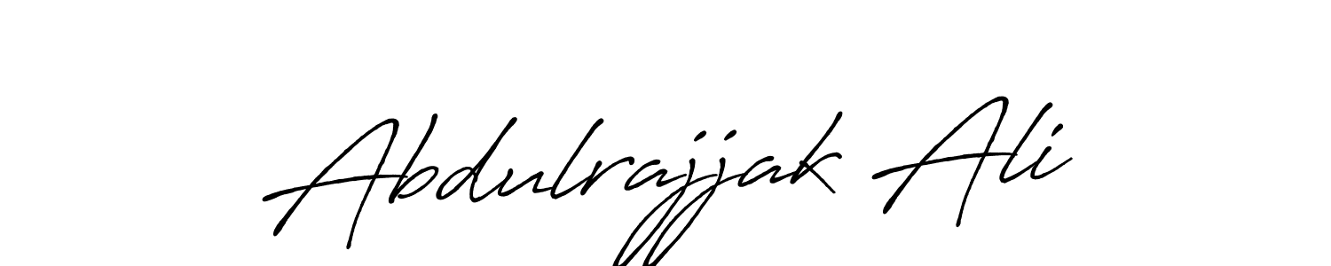 Design your own signature with our free online signature maker. With this signature software, you can create a handwritten (Antro_Vectra_Bolder) signature for name Abdulrajjak Ali. Abdulrajjak Ali signature style 7 images and pictures png