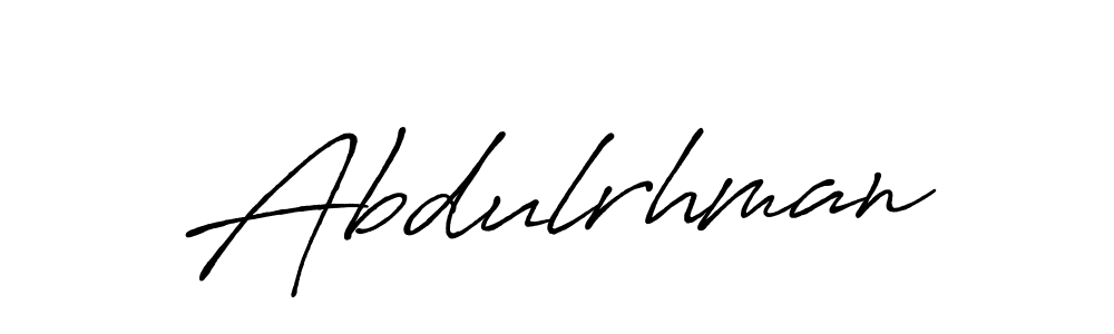 The best way (Antro_Vectra_Bolder) to make a short signature is to pick only two or three words in your name. The name Abdulrhman include a total of six letters. For converting this name. Abdulrhman signature style 7 images and pictures png