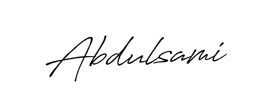 How to make Abdulsami name signature. Use Antro_Vectra_Bolder style for creating short signs online. This is the latest handwritten sign. Abdulsami signature style 7 images and pictures png