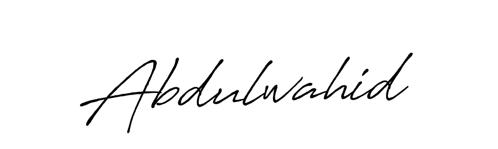 Abdulwahid stylish signature style. Best Handwritten Sign (Antro_Vectra_Bolder) for my name. Handwritten Signature Collection Ideas for my name Abdulwahid. Abdulwahid signature style 7 images and pictures png