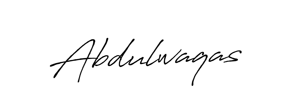 Create a beautiful signature design for name Abdulwaqas. With this signature (Antro_Vectra_Bolder) fonts, you can make a handwritten signature for free. Abdulwaqas signature style 7 images and pictures png