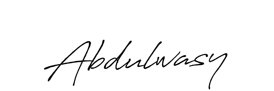 Make a beautiful signature design for name Abdulwasy. With this signature (Antro_Vectra_Bolder) style, you can create a handwritten signature for free. Abdulwasy signature style 7 images and pictures png