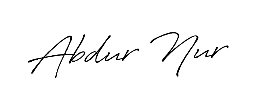 How to make Abdur Nur signature? Antro_Vectra_Bolder is a professional autograph style. Create handwritten signature for Abdur Nur name. Abdur Nur signature style 7 images and pictures png