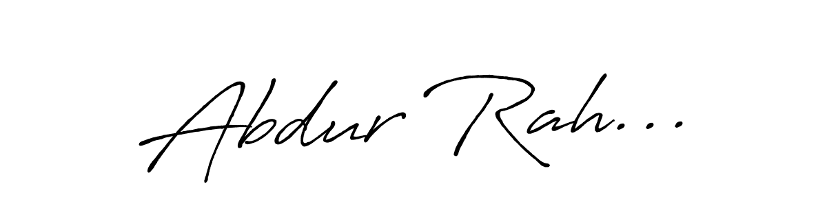 Make a beautiful signature design for name Abdur Rah.... Use this online signature maker to create a handwritten signature for free. Abdur Rah... signature style 7 images and pictures png