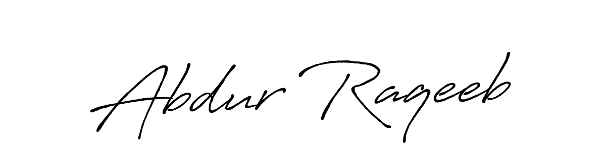 How to make Abdur Raqeeb name signature. Use Antro_Vectra_Bolder style for creating short signs online. This is the latest handwritten sign. Abdur Raqeeb signature style 7 images and pictures png