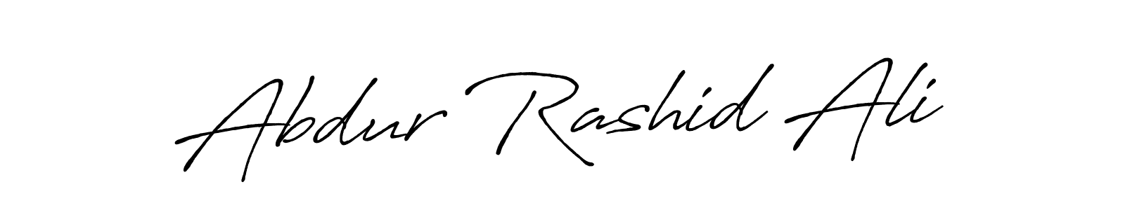 Abdur Rashid Ali stylish signature style. Best Handwritten Sign (Antro_Vectra_Bolder) for my name. Handwritten Signature Collection Ideas for my name Abdur Rashid Ali. Abdur Rashid Ali signature style 7 images and pictures png