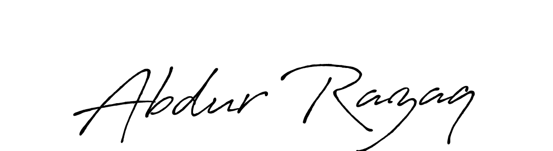 How to make Abdur Razaq name signature. Use Antro_Vectra_Bolder style for creating short signs online. This is the latest handwritten sign. Abdur Razaq signature style 7 images and pictures png