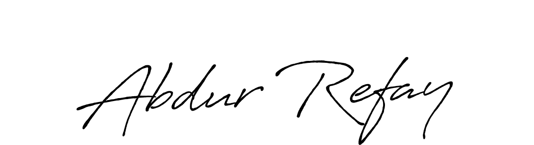 It looks lik you need a new signature style for name Abdur Refay. Design unique handwritten (Antro_Vectra_Bolder) signature with our free signature maker in just a few clicks. Abdur Refay signature style 7 images and pictures png