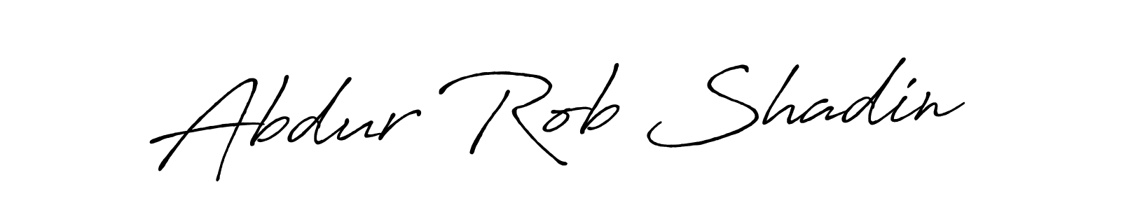 Antro_Vectra_Bolder is a professional signature style that is perfect for those who want to add a touch of class to their signature. It is also a great choice for those who want to make their signature more unique. Get Abdur Rob Shadin name to fancy signature for free. Abdur Rob Shadin signature style 7 images and pictures png