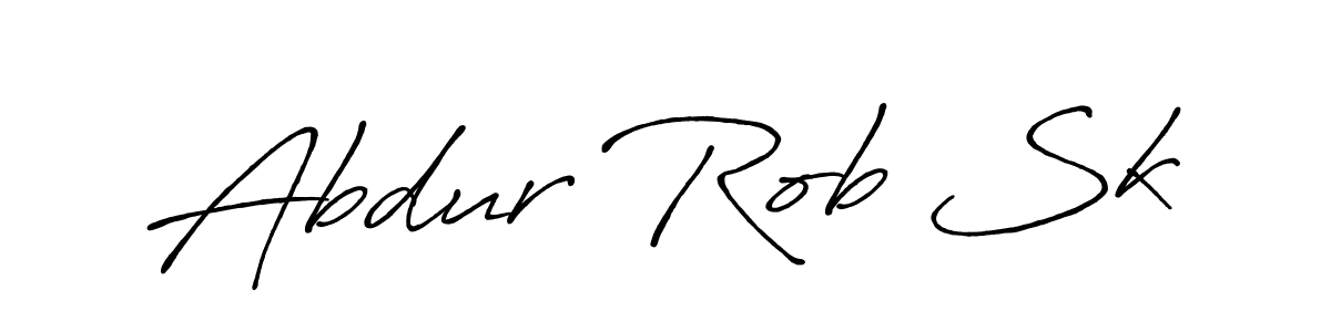 Use a signature maker to create a handwritten signature online. With this signature software, you can design (Antro_Vectra_Bolder) your own signature for name Abdur Rob Sk. Abdur Rob Sk signature style 7 images and pictures png