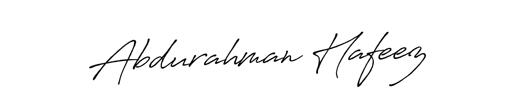 Create a beautiful signature design for name Abdurahman Hafeez. With this signature (Antro_Vectra_Bolder) fonts, you can make a handwritten signature for free. Abdurahman Hafeez signature style 7 images and pictures png