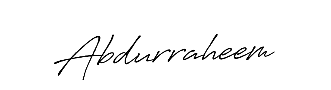 Abdurraheem stylish signature style. Best Handwritten Sign (Antro_Vectra_Bolder) for my name. Handwritten Signature Collection Ideas for my name Abdurraheem. Abdurraheem signature style 7 images and pictures png